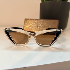 Chic Gold and Black Sunglasses